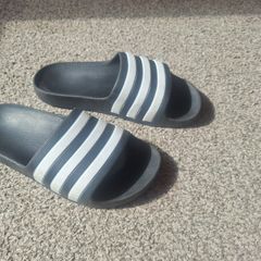 Adidas black sliders