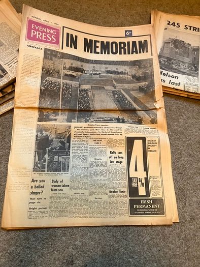 Vintage Irish Newspapers