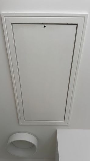 Used Fakro Loft Ladder/Attic Stairs 55x120 LTK Energy Saver 280cm Floor To Ceiling, 66mm Insulated Hatch