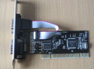 Sweex 2x COM Port 9-Pin Serial RS232 PCI Card MosChip S9865