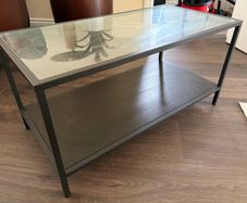 Glass coffee table
