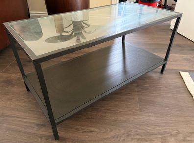 Glass coffee table