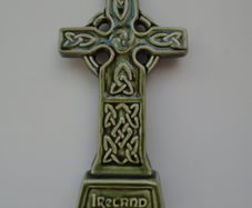 Knock pottery, High Cross, Celtic cross ornament, Collectables, Home decor, Pottery