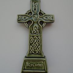 Knock pottery, High Cross, Celtic cross ornament, Collectables, Home decor, Pottery