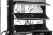 14-Inch Metal Exhaust Fan with Temperature &amp; Humidity Controller 1024 CFM
