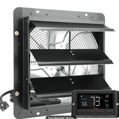 14-Inch Metal Exhaust Fan with Temperature & Humidity Controller 1024 CFM