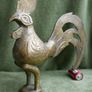 Vintage Heavy Brass Rooster 10" x 9" Image 5