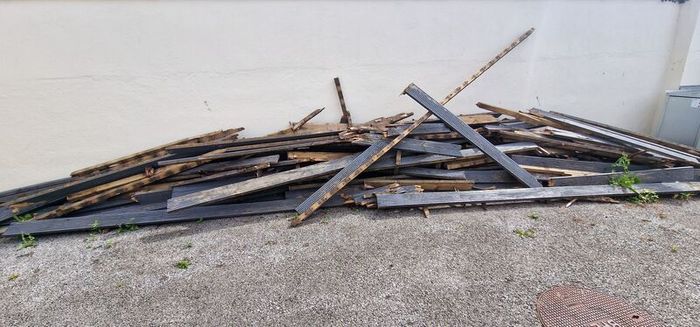 free timber, old decking , good for burning