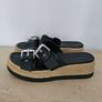Zara Slip On Espadrille Black Sandals Image 2
