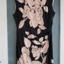 Phase Eight black and blush floral ruched dress Sz 16 UK - Rrp 99 (New) Image 9