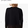 Karen Millen Embellished Hem Black Jumper UK 12 Image 2