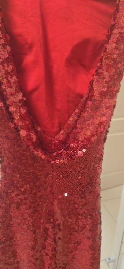 Red Sequin long dress