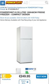 Powerpoint fridge freezer