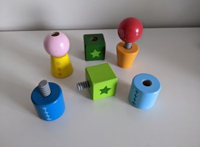 Twist and Turnables - Wooden Building Blocks