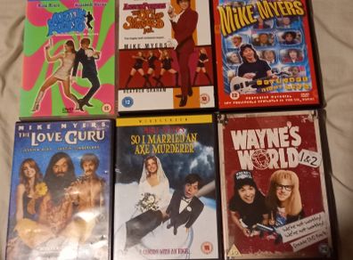 Mike Myers Dvd Collection Bundle Comedy Movies Wayne's World Austin Powers Snl