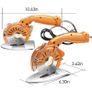 Fabric Cutting machine 100mm Rotating Fabric Cutting Machine 27mm Cutting Height Electric Rotating Cutting Machine Orange Image 8