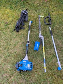 Hyundai 52cc 425mm Long Reach Petrol Pole Hedge Trimmer Pruner 2-Stroke