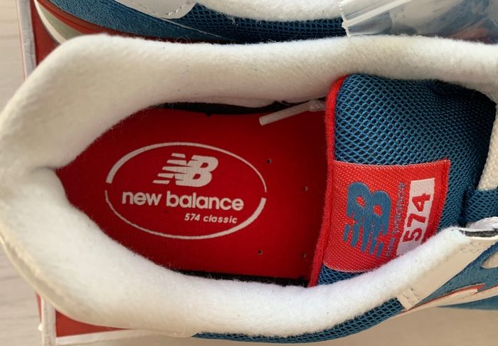New Balance Men's 574 ML CBR Blue Red Uk 11/us 11.5 Bnib