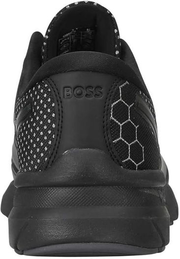 HUGO BOSS Men's Trainers / Sneakers Owen_Runn_rf, Black, Size EU 45, UK 11, US 12