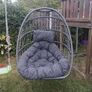 Foldable egg chair with cushion Image 2