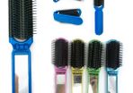 250 Folding Hair Brush With Mirror Job Lot Clearance