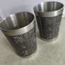 SET OF 2  Vintage Mullingar pewter CUPS 9 CM TALL, Image 9