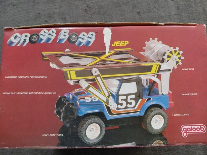vintage Cross Boss by galoob in box with instructions and decal sheet