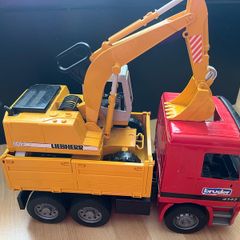 Liebherr Excavator Bruder Truck