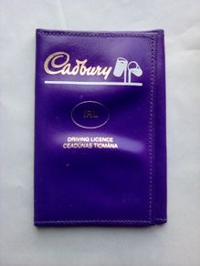 Unusual Rare Item: Vintage Cadbury Driving License holder (postage included)