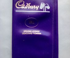 Unusual Rare Item: Vintage Cadbury Driving License holder (postage included)