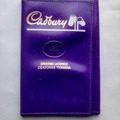Unusual Rare Item: Vintage Cadbury Driving License holder (postage included)
