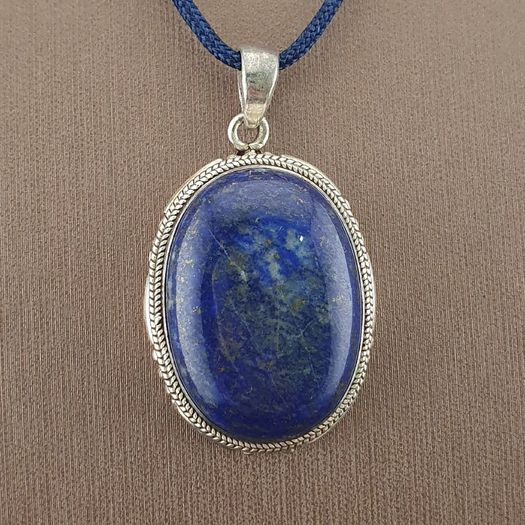 Vintage LapisLazuli 925 Sterling sliver Pendant