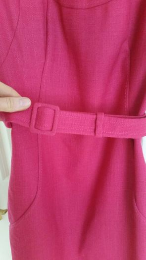 Next Pink Midi Dress - Size 6R