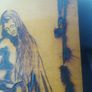 Pieta pyrography/pokerwork picture Image 5