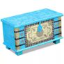 Storage Chest Blue Mango Wood 80x40x45 cm Image 6