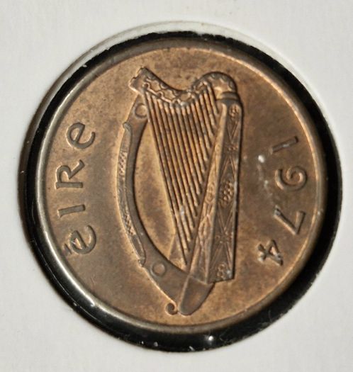 Ireland 1974 Excellent penny coin