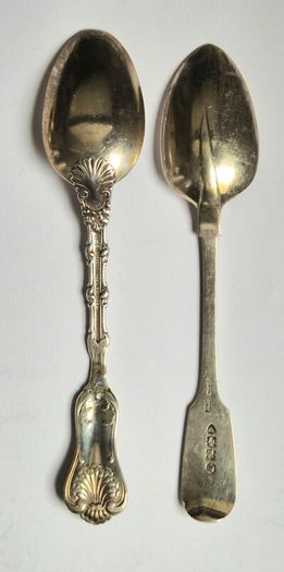 Rare Silver Lot. Sterling spoons. Irish, English, U.S.A.
