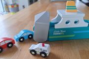 Little Town Wooden Car Ferry Set