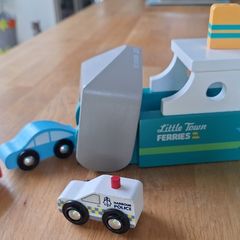 Little Town Wooden Car Ferry Set
