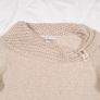 Faber Beige Oatmeal Cream Chunky Cowl Neck Knit Jumper with Buckle Detail 8-10UK/36-38EU Image 4