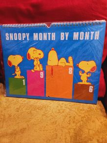 Snoopy 1986 Vintage Charlie Brown Peanuts date book Rare
