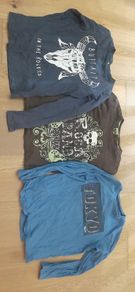 8 x Boys long sleeve t shirts (Approx 8 - 12 years)