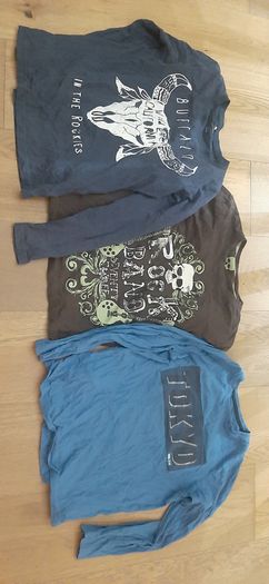 8 x Boys long sleeve t shirts (Approx 8 - 12 years)
