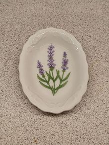 Vintage Yardley London Ceramic Soap Dish - English Lavender