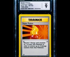 Super Potion 90/102 1999-2000 CGC 9 Mint Uncommon WOTC Base Set 1999 Pokemon Card Vintage Graded