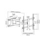 Full-Motion TV Wall Bracket 37-70 Image 2