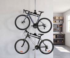 Bike stand floor to ceiling for two bicycles