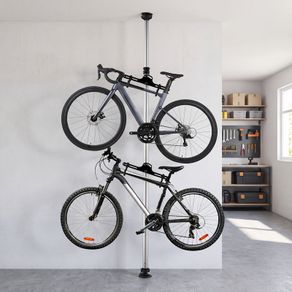 Bike stand floor to ceiling for two bicycles