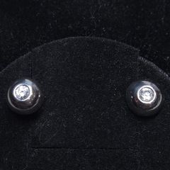 9ct White Gold Diamond Stud Earrings Fully Hallmarked Dublin 375