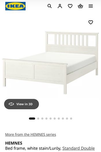 Ikea Hemnes Double bed & mattress